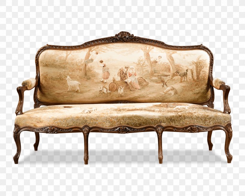 Aubusson 18th Century Loveseat Rococo Louis Quinze, PNG, 1750x1400px, 18th Century, Aubusson, Antique, Aubusson Tapestry, Chair Download Free