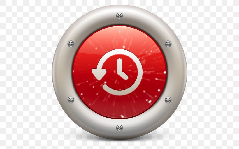 Circle Red, PNG, 512x512px, Time Machine, Clock, Computer Software, Directory, Red Download Free