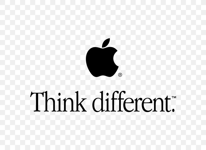 Think Different Apple Logo, PNG, 600x600px, Think Different, Apple, Area, Black, Black And White Download Free