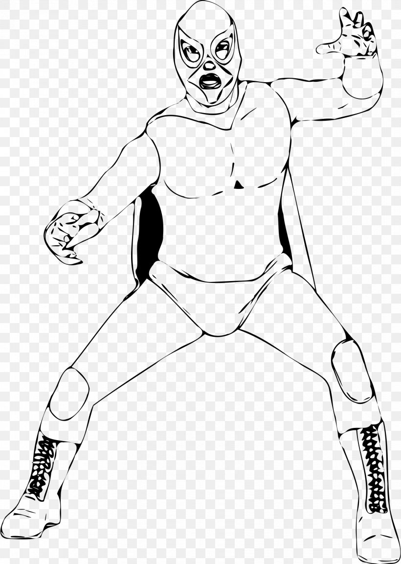 Wrestling Mask Professional Wrestler Clip Art, PNG, 1707x2400px, Wrestling Mask, Arm, Artwork, Black And White, Clothing Download Free