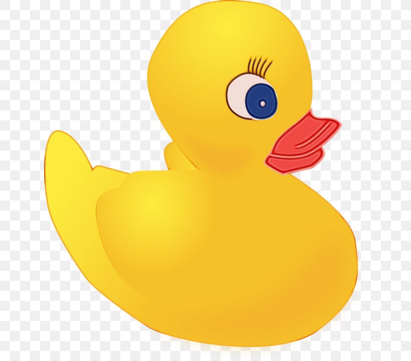 Duck Yellow Beak Cartoon Design, PNG, 643x720px, Watercolor, Bath Toy, Beak, Bird, Cartoon Download Free