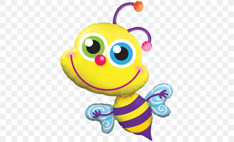 Mylar Balloon Bee Shape BoPET, PNG, 500x500px, Balloon, Aluminium Foil, Baby Toys, Bee, Birthday Download Free