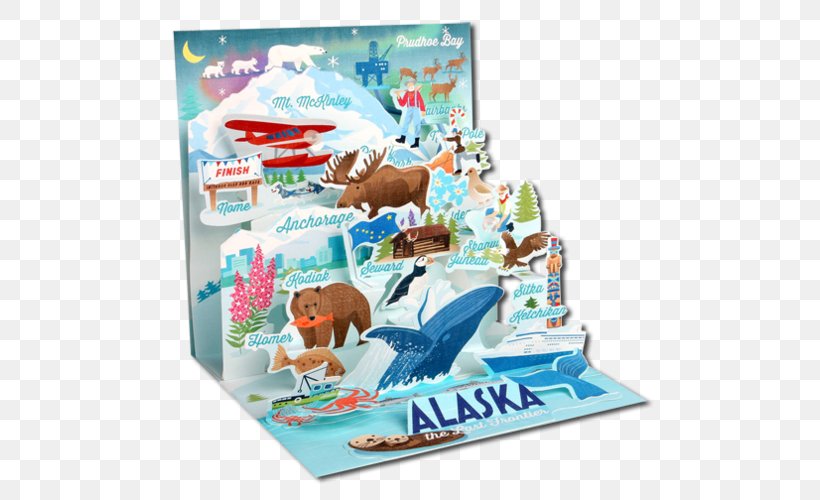 Alaska Paper Greeting & Note Cards Pop-up Book, PNG, 500x500px, Alaska, Birthday, Christmas, Gift, Greeting Download Free