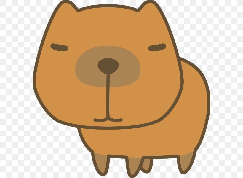 Capybara Dog Snout Freelancer, PNG, 600x600px, Capybara, Animal, Bear, Carnivoran, Cartoon Download Free