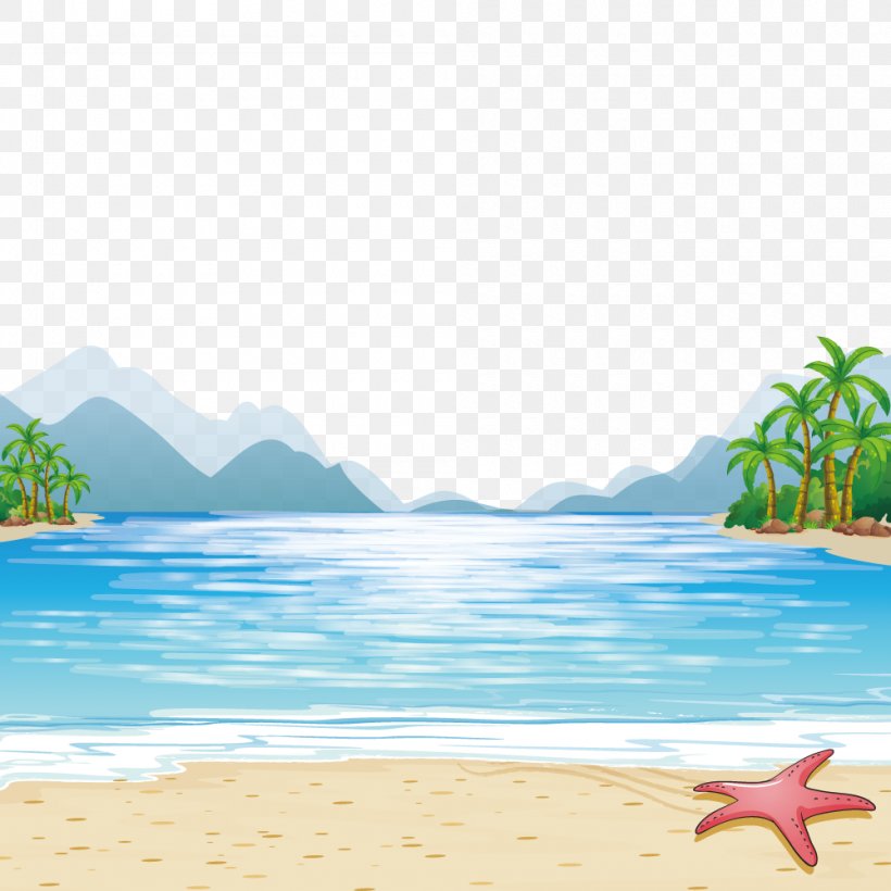 Child Beach Illustration, PNG, 1000x1000px, Child, Beach, Calm, Caribbean, Daytime Download Free