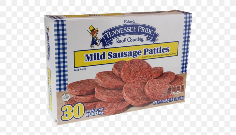Odom's Tennessee Pride Sausage USDA Commodity Luncheon Meat Flavor Patty, PNG, 600x469px, Sausage, Convenience, Convenience Food, Flavor, Food Download Free