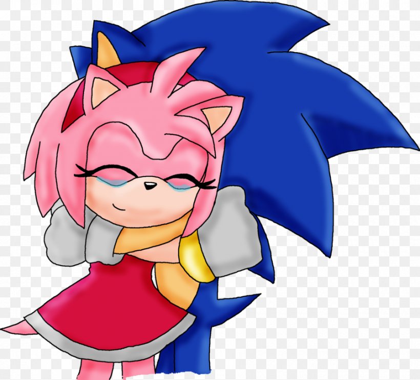 Sonic The Hedgehog Amy Rose Sonic Chaos Sonic & Sega All-Stars Racing Sonic Drive-In, PNG, 900x814px, Watercolor, Cartoon, Flower, Frame, Heart Download Free