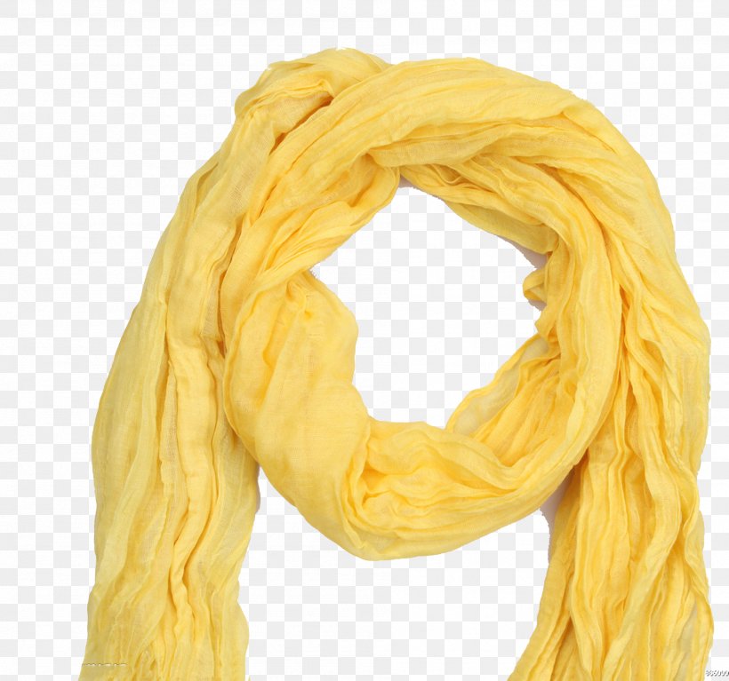 Yellow Scarf, PNG, 1897x1775px, Yellow, Scarf Download Free