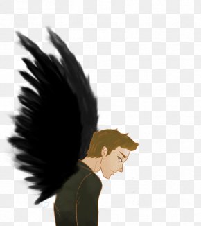 Dean Winchester - Bird Of Prey Beak Black Hair PNG