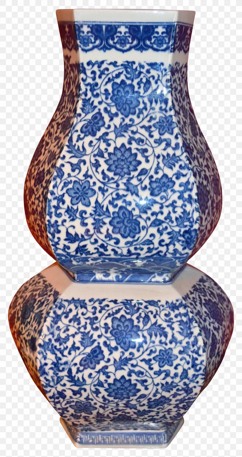 Blue And White Pottery Vase Ceramic Cobalt Blue Porcelain, PNG, 2531x4767px, Blue And White Pottery, Artifact, Blue, Blue And White Porcelain, Ceramic Download Free