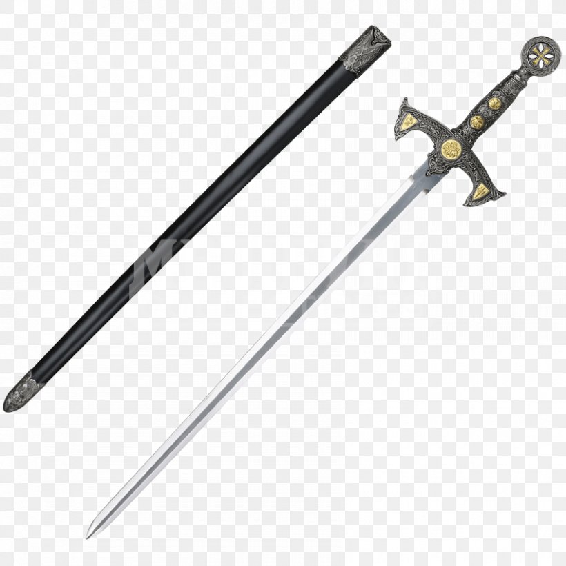 Crusades Middle Ages Knights Templar Knightly Sword, PNG, 850x850px, Crusades, Chivalry, Cold Weapon, Crossguard, Hilt Download Free