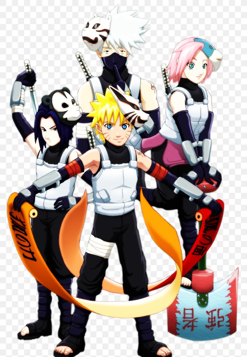 Render Naruto Classico Time 7 Kakashi Hatake Sasuke Uchiha - Kakashi Naruto  Sakura Y Sasuke Png,Sakura Naruto Png - free transparent png images 