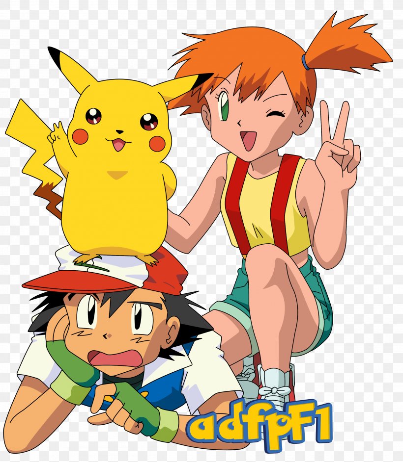 Pokémon X And Y Misty Ash Ketchum Pikachu Pokémon Adventures, PNG, 2609x3000px, Watercolor, Cartoon, Flower, Frame, Heart Download Free