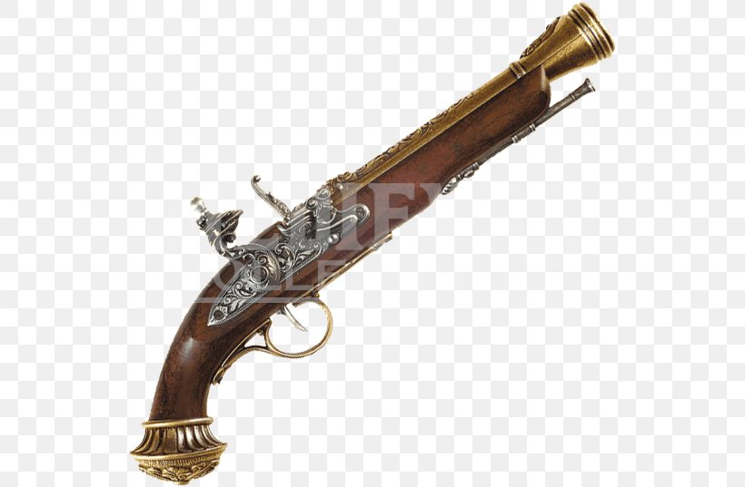 Trigger 18th Century Firearm Flintlock Pistol, PNG, 537x537px, Watercolor, Cartoon, Flower, Frame, Heart Download Free