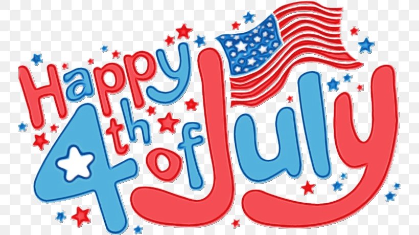 Happy Independence Day Text, PNG, 749x459px, Watercolor, Happy 4th Of July, Independence Day, July 4, Paint Download Free