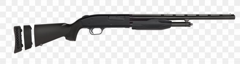 Mossberg 500 O.F. Mossberg & Sons Pump Action 20-gauge Shotgun Firearm, PNG, 4204x1132px, Watercolor, Cartoon, Flower, Frame, Heart Download Free