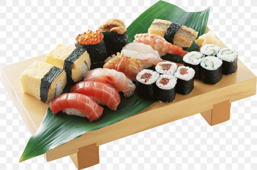 Sushi Japanese Cuisine California Roll Sashimi Makizushi, PNG, 2675x1768px, Sushi, Asian Food, California Roll, Chef, Chopsticks Download Free