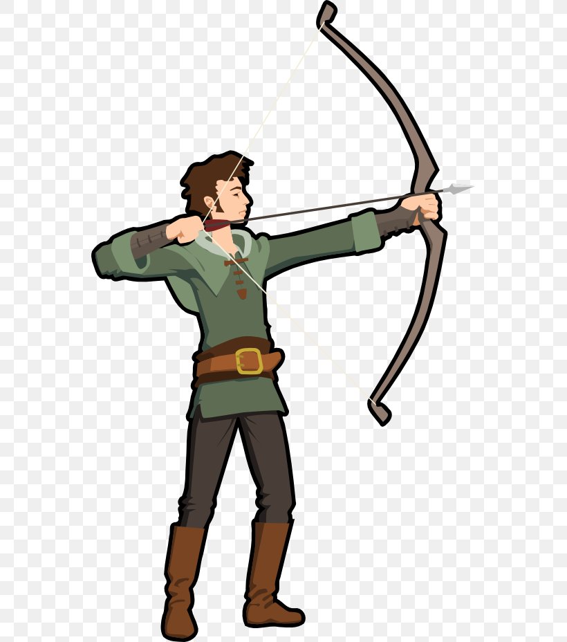 Archery Bow And Arrow Clip Art, PNG, 555x928px, Archery, Bow And Arrow, Bowyer, Cartoon, Cold Weapon Download Free