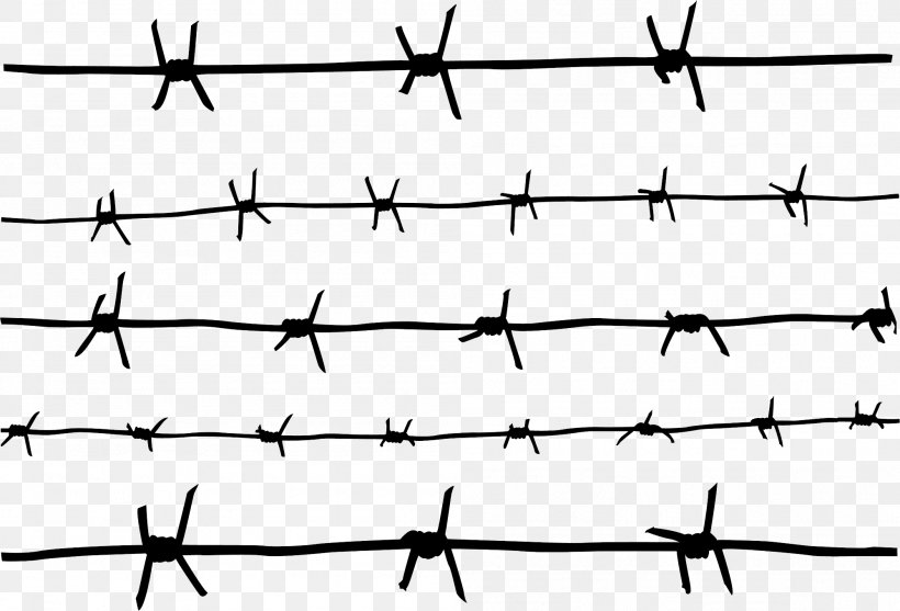 Barbed Wire Galvanization Stock Photography Clip Art, PNG, 1998x1358px, Barbed Wire, Area, Black And White, Chainlink Fencing, Drawing Download Free