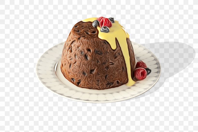 Christmas Pudding, PNG, 900x600px, Watercolor, Cake, Christmas Pudding, Cuisine, Dessert Download Free