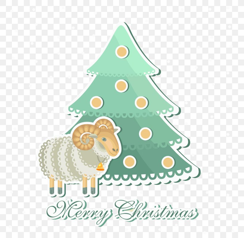 Sheep Christmas Tree, PNG, 800x800px, Sheep, Area, Christmas, Christmas Card, Christmas Decoration Download Free