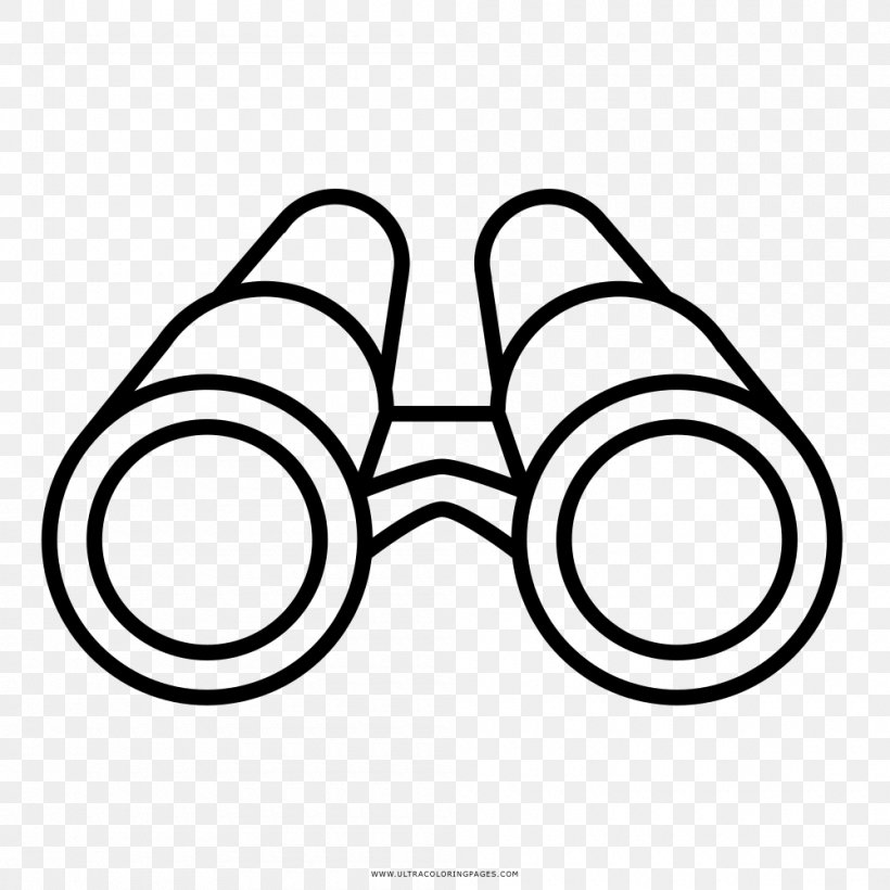 Drawing Binoculars Coloring Book Glasses, PNG, 1000x1000px, Drawing, Action Plan, Area, Binoculars, Black And White Download Free