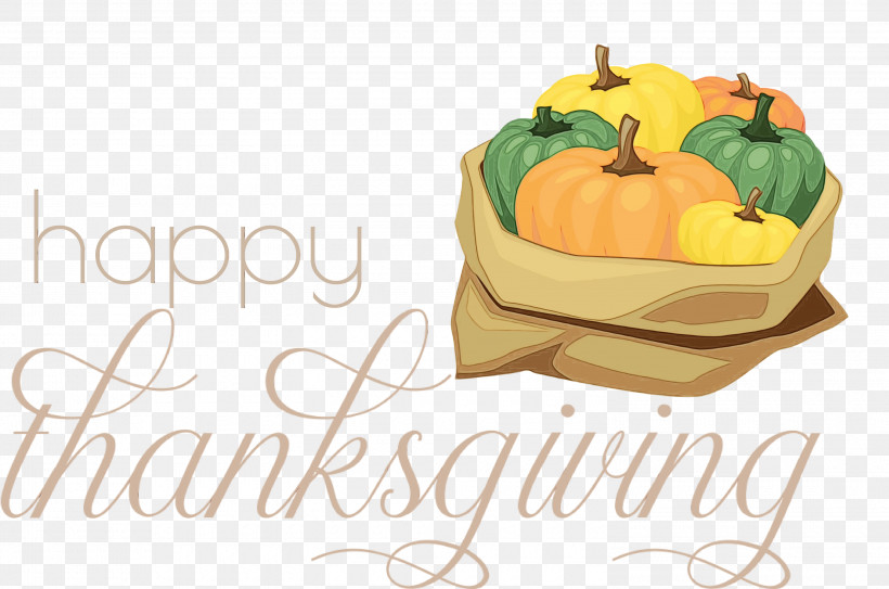 Thanksgiving, PNG, 3000x1989px, Happy Thanksgiving, Fruit, Meter, Paint, Squash Download Free