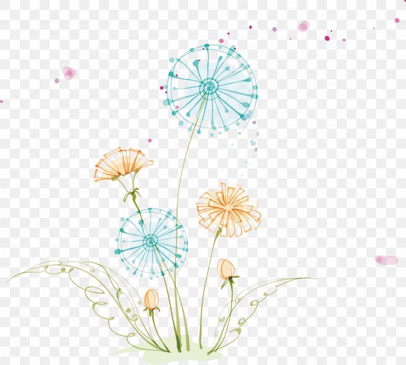 Drawing Image Design, PNG, 2046x1840px, Drawing, Botany, Cartoon, Common Dandelion, Dandelion Download Free