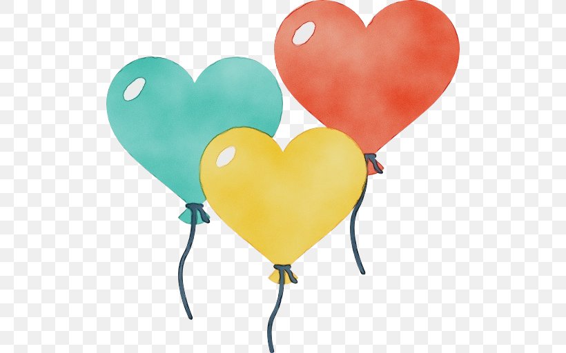 Heart Balloon Heart Love, PNG, 512x512px, Watercolor, Balloon, Heart, Love, Paint Download Free