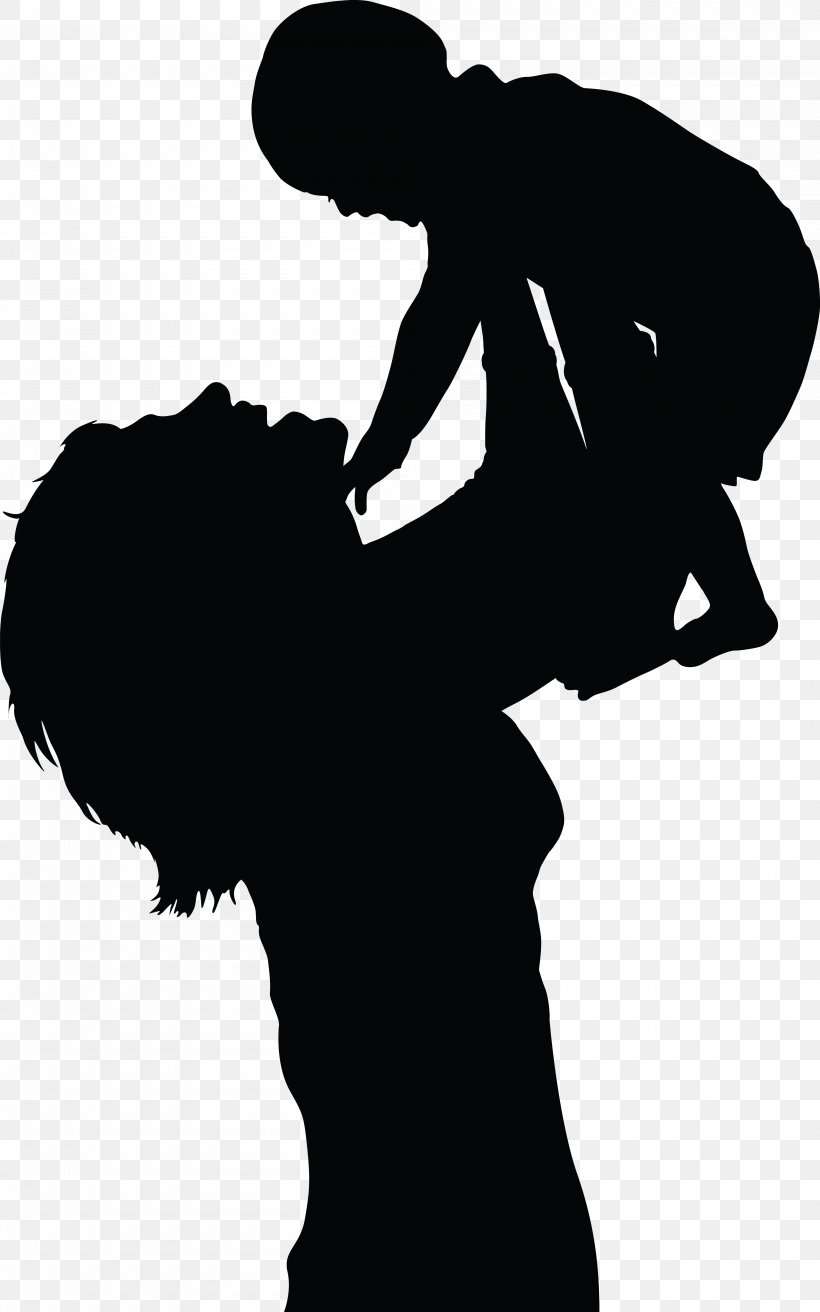 Mother Silhouette Child Clip Art, PNG, 4000x6400px, Mother, Black