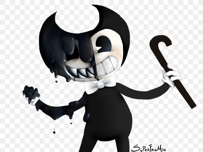 Bendy And The Ink Machine Drawing Fan Art Character, PNG, 1032x774px, Watercolor, Cartoon, Flower, Frame, Heart Download Free