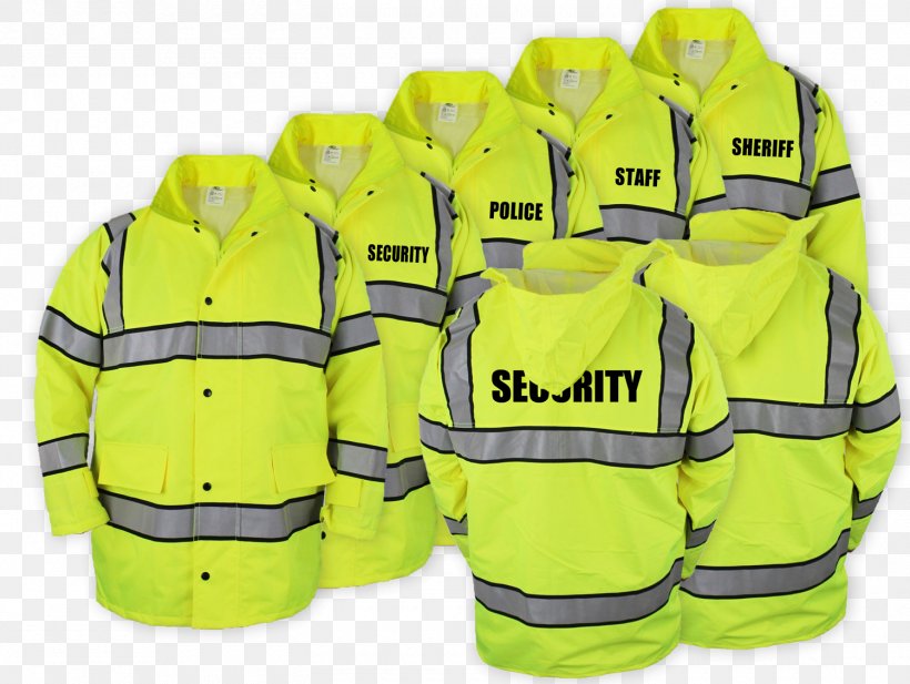 High-visibility Clothing T-shirt Sleeve Jacket Raincoat, PNG, 1500x1130px, Highvisibility Clothing, Clothing, Clothing Accessories, Flight Jacket, Gilets Download Free