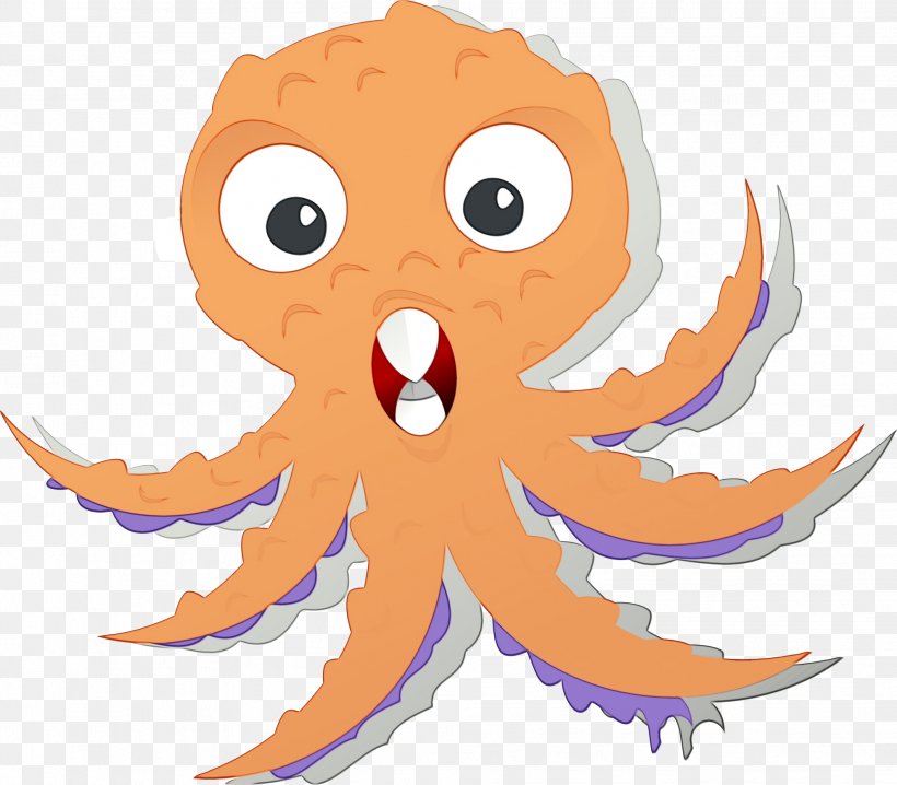 Octopus Cartoon, PNG, 1979x1733px, Watercolor, Animation, Cartoon, Drawing, Eye Download Free