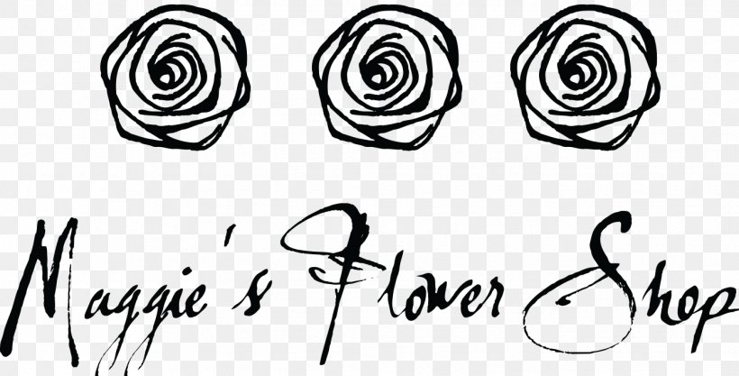 Maggie's Flower Shop Floristry Flower Delivery BloomNation, PNG, 1341x683px, Floristry, Artwork, Black And White, Bloomnation, Calligraphy Download Free
