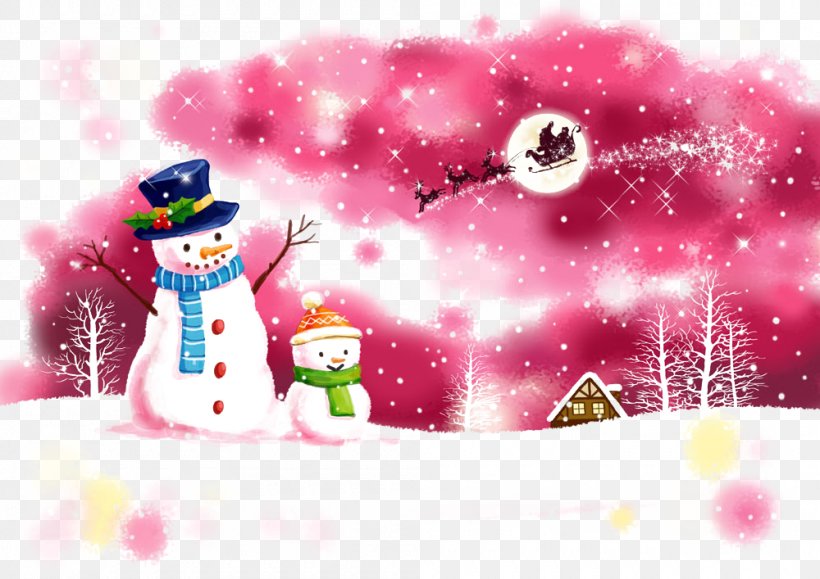 Santa Claus Christmas Snowman Illustration, PNG, 1000x707px, Santa Claus, Art, Christmas, Christmas Ornament, Collar Download Free