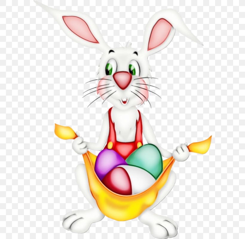 Easter Bunny, PNG, 598x800px, Watercolor, Cartoon, Easter, Easter Bunny, Easter Egg Download Free