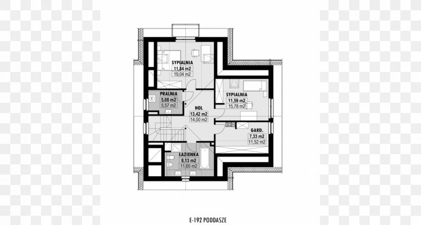 Floor Plan House Powierzchnia Zabudowy Building, PNG, 958x512px, Floor Plan, Area, Attic, Black And White, Building Download Free