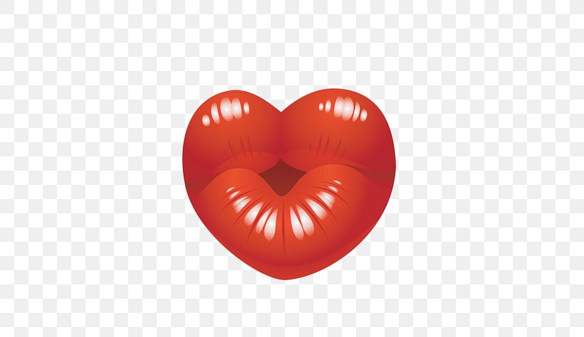 Heart Kiss Lip Clip Art, PNG, 500x474px, Heart, Kiss, Lip, Orange, Red Download Free