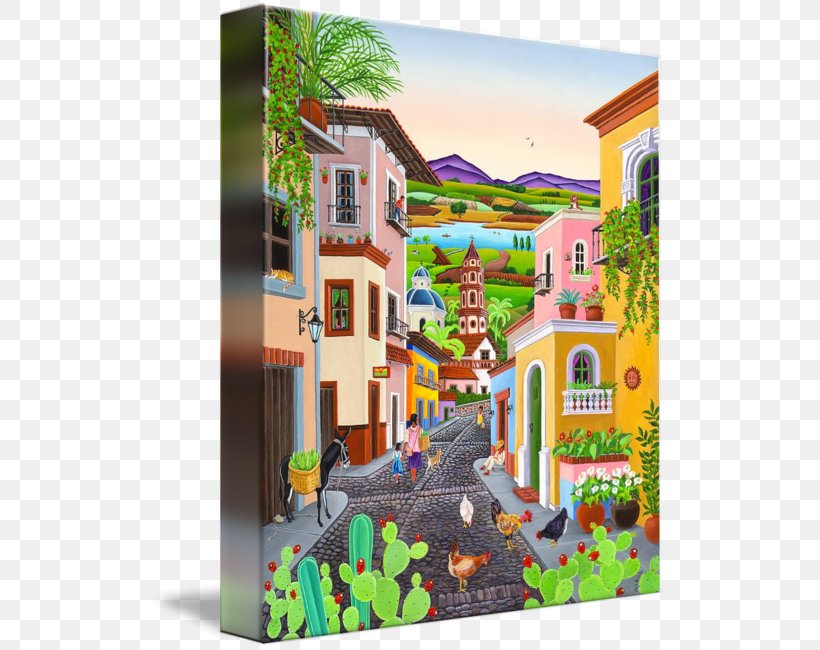 Mexico Rio Grande Canvas Print Village, PNG, 513x650px, Mexico, Art, Canvas, Canvas Print, Facade Download Free