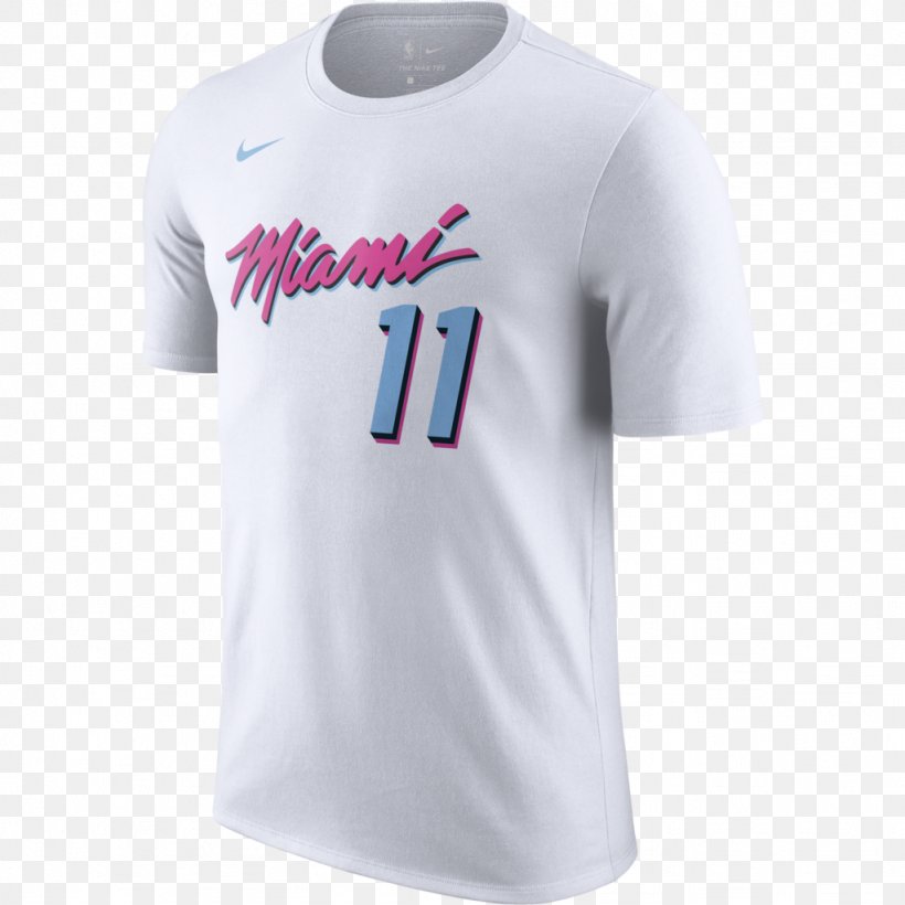 Miami Heat T-shirt Nike Jersey NBA, PNG, 1024x1024px, Miami Heat, Active Shirt, Blue, Brand, Clothing Download Free