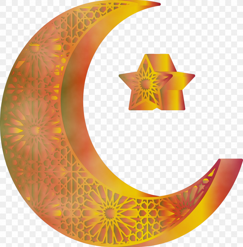 Orange, PNG, 2818x2865px, Star And Crescent, Circle, Crescent, Orange, Paint Download Free