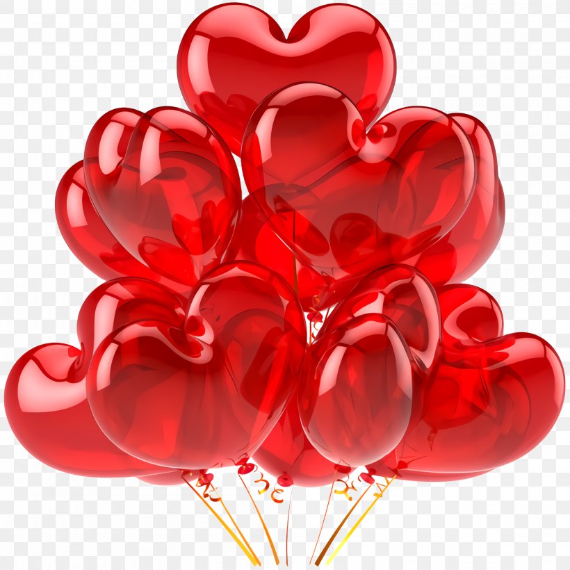 Valentine's Day, PNG, 2000x2000px, Red, Balloon, Flower, Heart, Love Download Free