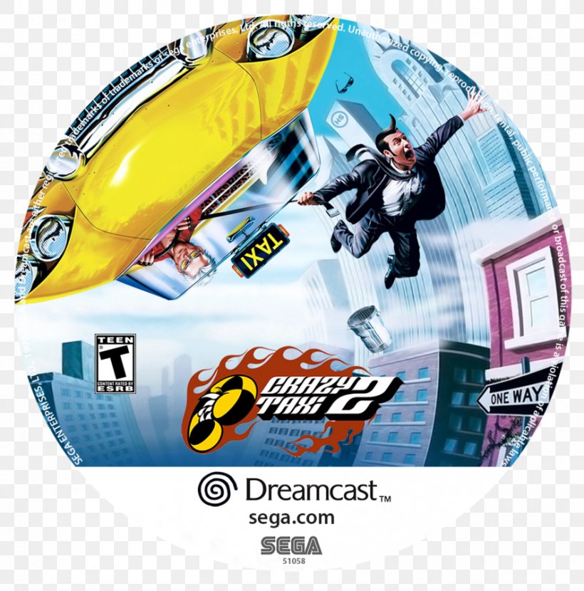 Crazy Taxi 2 Video Games Dreamcast PlayStation 2, PNG, 888x899px, Crazy Taxi 2, Art, Bicycle Clothing, Bicycle Helmet, Bicycle Helmets Download Free
