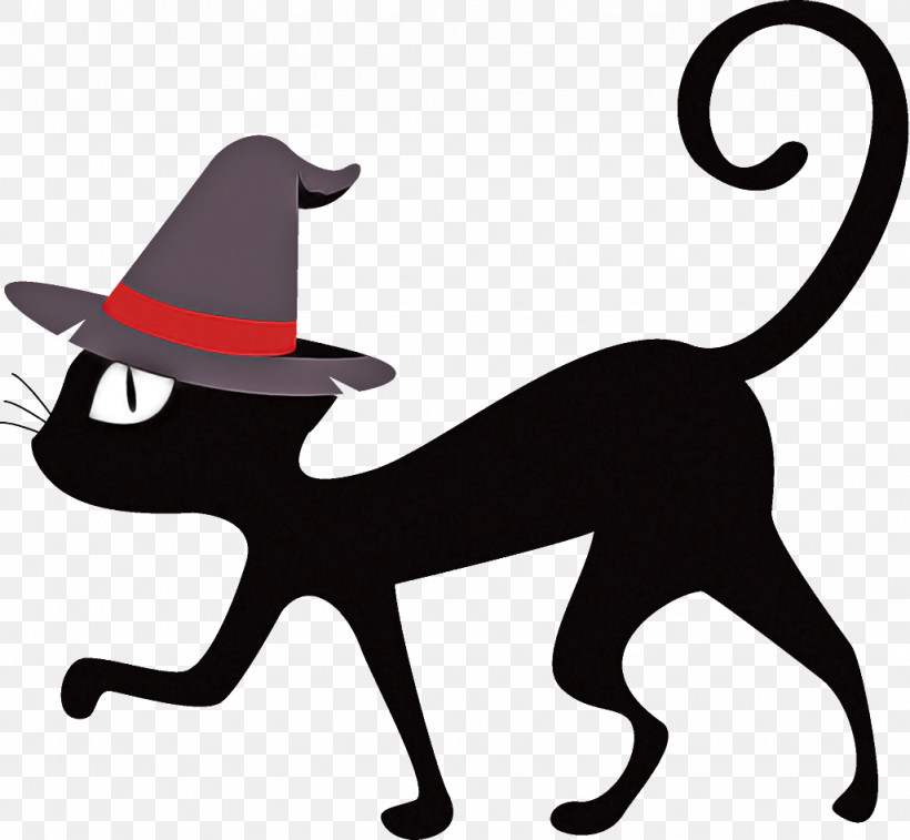 Black Cat Halloween Cat, PNG, 1026x948px, Black Cat, Animal Figure, Cat, Halloween, Hat Download Free