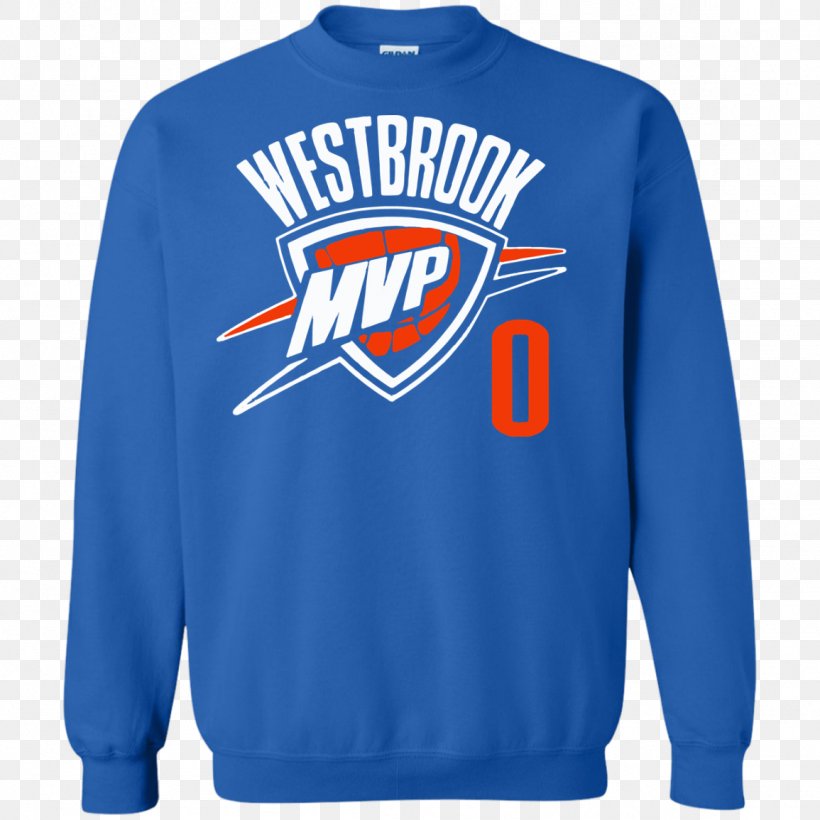 Long-sleeved T-shirt Oklahoma City Thunder Hoodie Sweater, PNG, 1155x1155px, Tshirt, Active Shirt, Blue, Bluza, Brand Download Free