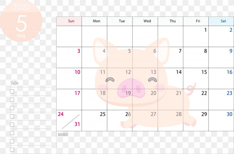 Text Pink Line Pattern Font, PNG, 3000x1982px, 2020 Calendar, May 2020 Calendar, Circle, Line, May Calendar Download Free