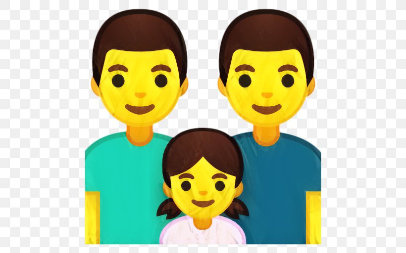 Happy Family Cartoon, PNG, 512x512px, Emoji, Cartoon, Cheek, Child, Conversation Download Free