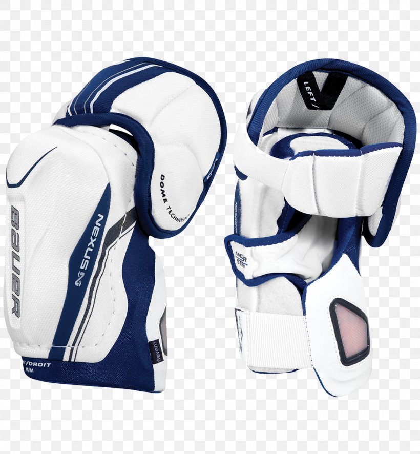 Bauer Hockey Elbow Pad Football Shoulder Pad Ice Hockey CCM Hockey, PNG, 1110x1200px, Bauer Hockey, Baseball Equipment, Baseball Protective Gear, Bicycle Glove, Blue Download Free