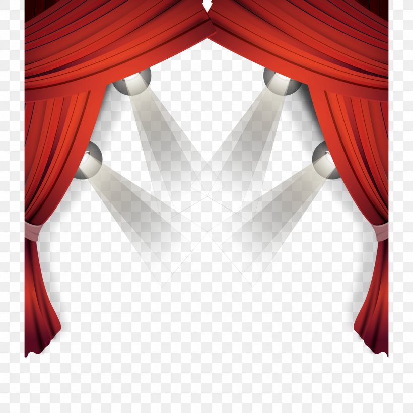 Light Stage Curtain Euclidean Vector Red, PNG, 1500x1500px, Light, Cross Product, Curtain, Decor, Front Curtain Download Free