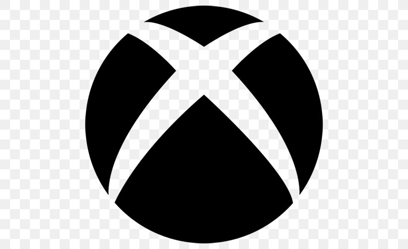 Xbox 360 Black Logo, PNG, 500x500px, Xbox 360, Black, Black And White, Logo, Monochrome Download Free